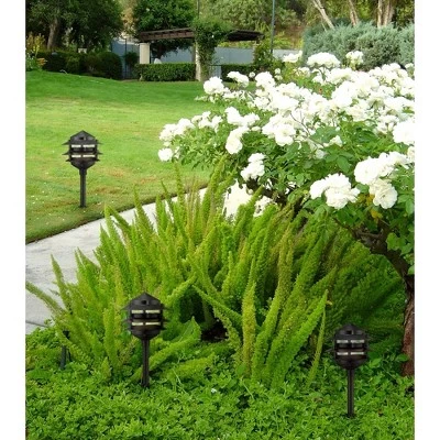 John Timberland Three-Tier Pagoda 11" High Black Modern LED Landscape Path Light - Image 6