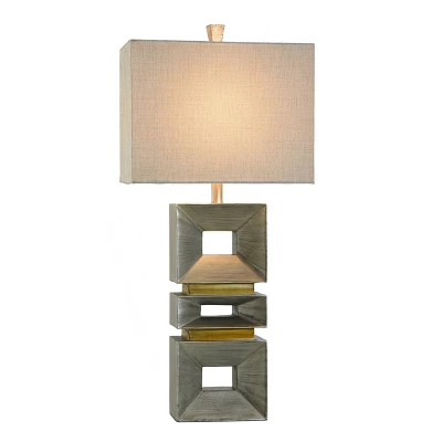 Contemporary Table Lamp Palladium Silver Finish - StyleCraft