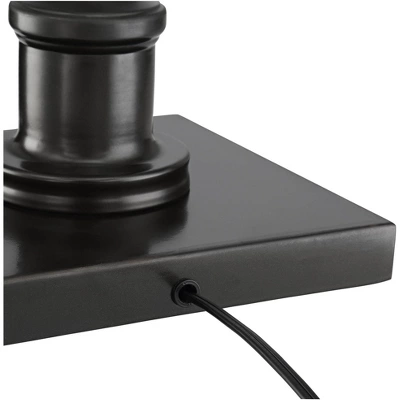 Regency Hill Jenson Traditional Pharmacy Floor Lamp 54" Tall Dark Bronze Adjustable Swing Arm Metal Shade For Living Room Reading Bedroom Office - Image 3