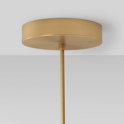 3-Arm Chandelier Brass (Includes Vintage Light Bulbs) - Threshold™ - Image 3