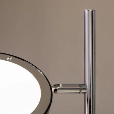 HOMCOM Ultra-Bright Floor Lamp With 180° Adjustable-Head LED Lighting For Bedroom, Living Room Office, & More, Tree Standing Lamp, 800 Lumens, Chrome - Image 4