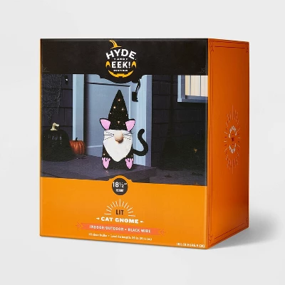 18.5" Incandescent Cat Gnome Halloween Novelty Sculpture Light - Hyde & EEK! Boutiqueâ„¢ - Image 3