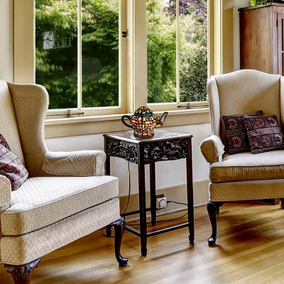 Teapot Lamp-Tiffany Style Stained Glass Light (Includes LED Light Bulb) - Image 3