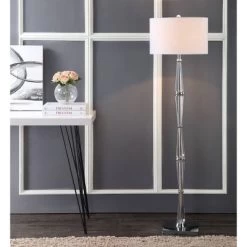 60" Francine Crystal Floor Lamp (Includes LED Light Bulb) Clear - JONATHAN Y