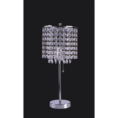 20.25" Deco Glam Table Lamp Silver - Ore International