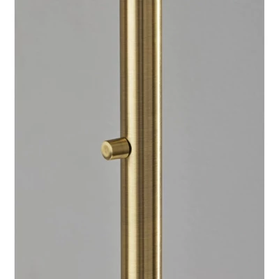 Bowery Arc Floor Lamp Antique Brass - Adesso - Image 4