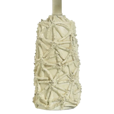 21" Starfish Distressed Mini Table Lamp White - StyleCraft - Image 3