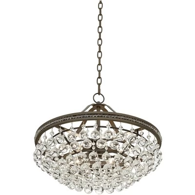 Vienna Full Spectrum Wohlfurst Bronze Pendant Chandelier 20 1/4" Wide Clear Crystal 5-Light Fixture For Dining Room House Foyer Kitchen Island Bedroom - Image 6