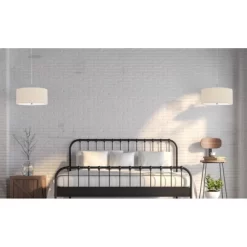 18" X 18" Addison Drum Pendant Beige - Cal Lighting