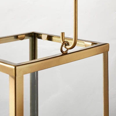 Square Metal & Glass Pillar Candle Lantern - Hearth & Handâ„¢ With Magnolia - Image 3