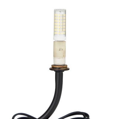 Metal Orb 2 Bulb Table Lamp With Marble Base - Olivia & May - Image 5