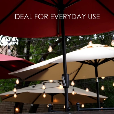 48 FT String Light LED Color Changing RGBW With Remote 24 Bulb Black