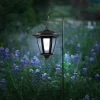 Solar Outdoor Lantern Black - Alpine Corporation