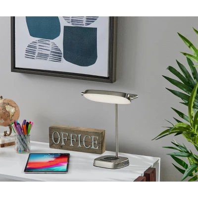 Radley Charge Table Lamp With Smart Switch Silver (Includes LED Light Bulb) - Adesso - Image 5