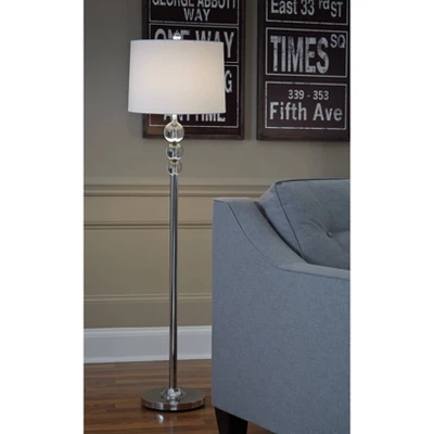 3-way Joaquin Crystal Floor Lamp Chrome - Signature Design By Ashley - Image 2