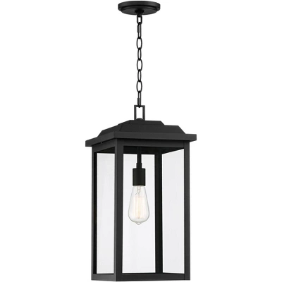 John Timberland Eastcrest Modern Outdoor Hanging Light Textured Black 21 1/2" Clear Glass For Post Exterior Barn Deck House Porch Yard Patio Outside - Image 5