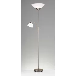 71" Piedmont Combo Floor Lamp Steel - Adesso