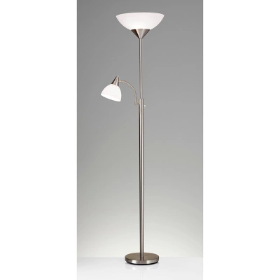71" Piedmont Combo Floor Lamp Steel - Adesso
