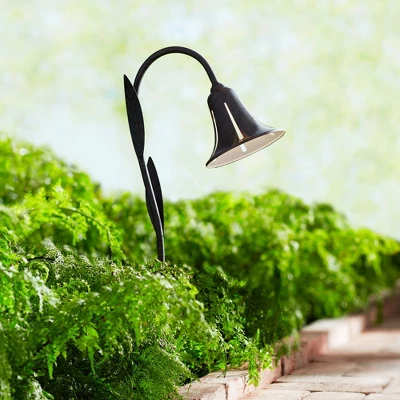 John Timberland Tulip 27" High Dark Rust LED Landscape Lights Set Of 2 - Image 4