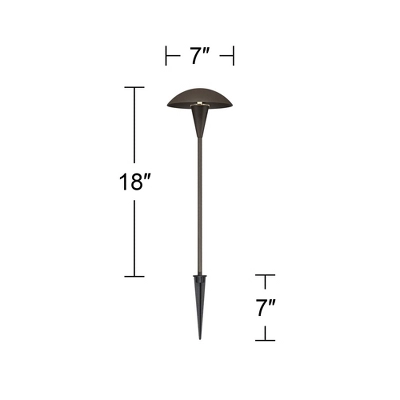 John Timberland Mushroom Bronze 10-Piece Outdoor LED Landscape Lighting Set - Image 6