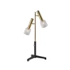 Melvin LED Table Lamp Antique Brass (Includes LED Light Bulb) Black - Adesso