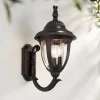 John Timberland Casa Sierra Rustic Vintage Outdoor Wall Light Fixture Bronze Upbridge 19 1/8" Clear Seedy Glass For Post Exterior Barn Deck House Yard