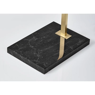 Sonic Arc Floor Lamp With Smart Switch Antique Brass (Includes LED Light Bulb) - Adesso - Image 6