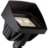 Super Duty Eastham 8" High Black LED Landscape Flood Lights Set Of 2