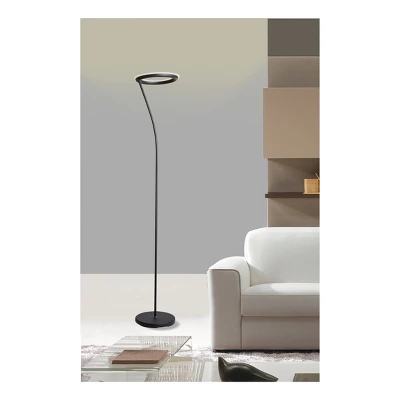 Halo Torchiere LED Floor Lamp - Ore International - Image 3