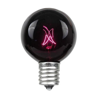 Novelty Lights 100 Feet G50 Globe Outdoor Patio String Lights, White Wire