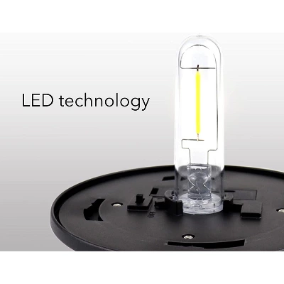 Dartwood Solar Wall Lanterns - Outdoor Mounted Wall Lanterns For Your Yard, Patio, Or Walkway (6 Pack, Black) - Image 4