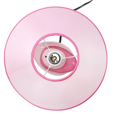 17.25" Contemporary Ceramic Stacking Stones Table Desk Lamp Pink - Creekwood Home - Image 4