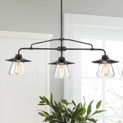 35.8" X 8.7" X 50" Temet Chandelier Black - Warehouse Of Tiffany