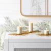 3pc Tealight Metal Burst Christmas Candle Holder Set Gold - Wondershop™