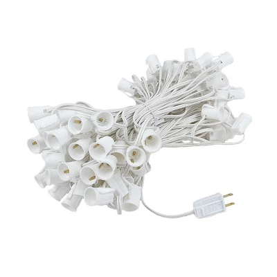 Novelty Lights 100 Feet G50 Globe Outdoor Patio String Lights, White Wire - Image 2