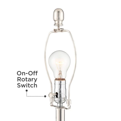 Regency Hill Luca Modern Table Lamps 25 1/2" High Set Of 2 Twisted Glass With USB Charging Port Ivory Pleat Drum Shade For Bedroom Living Room Desk - Image 2