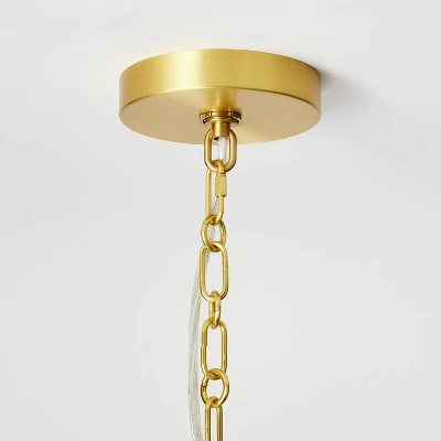 Reeded Glass Pendant Brass - Threshold™ Designed With Studio McGee - Image 3