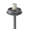 Kaemingk 23.25" Gray And White Outdoor Table Top Patio Lamp