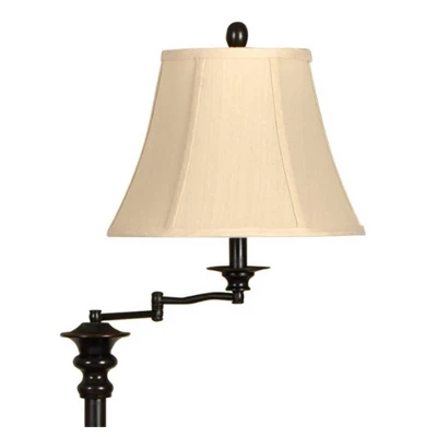 62" 3-way Swing Arm Floor Lamp Aged Bronze - StyleCraft