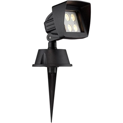 Super Duty Eastham 8" High Black LED Landscape Flood Lights Set Of 2 - Image 3
