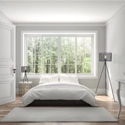 61" Ingrid Black Cage Shade Metal Tripod Floor Lamp - River Of Goods