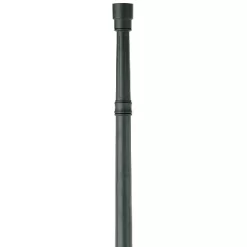 John Timberland Hepworth Vintage Rustic Outdoor Post Black Metal 76 3/4" For Post Exterior Barn Deck House Porch Yard Patio Home Outside Walkways