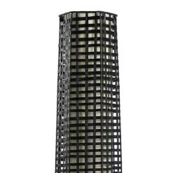 Woven Floor Lamp Black - StyleCraft