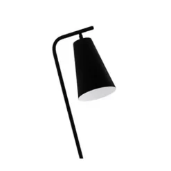 1-Light Floor Lamp With Metal Shade Black/White - EGLO