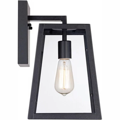 John Timberland Arrington Modern Outdoor Wall Light Fixture Mystic Black 13" Clear Glass For Post Exterior Barn Deck House Porch Yard Posts Patio Home - Image 4