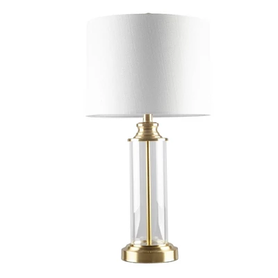 Set Of 2 Clarity Glass Table Lamp Gold - 510 Design - Image 2