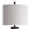 Casual Table Lamp Dark Brown - StyleCraft