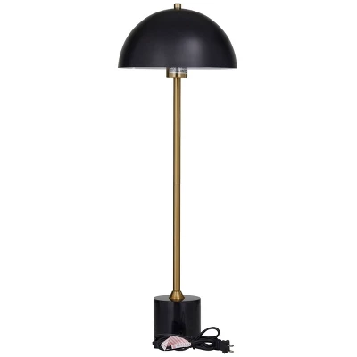 28" X 10" Metal Umbrella Style Desk Lamp With Marble Base - Olivia & May - Image 8
