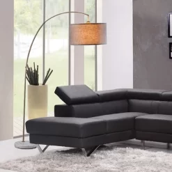 86" Bella Arc Floor Lamp With Marble Base - Ore International