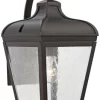 Minka Lavery Rustic Outdoor Wall Light Fixture Oil Rubbed Bronze 16 1/4" Clear Seeded Glass For Post Exterior Porch Yard Patio